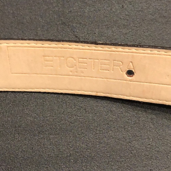 Etcetera Leather Reptile Belt  -Size Large - Picture 5 of 5
